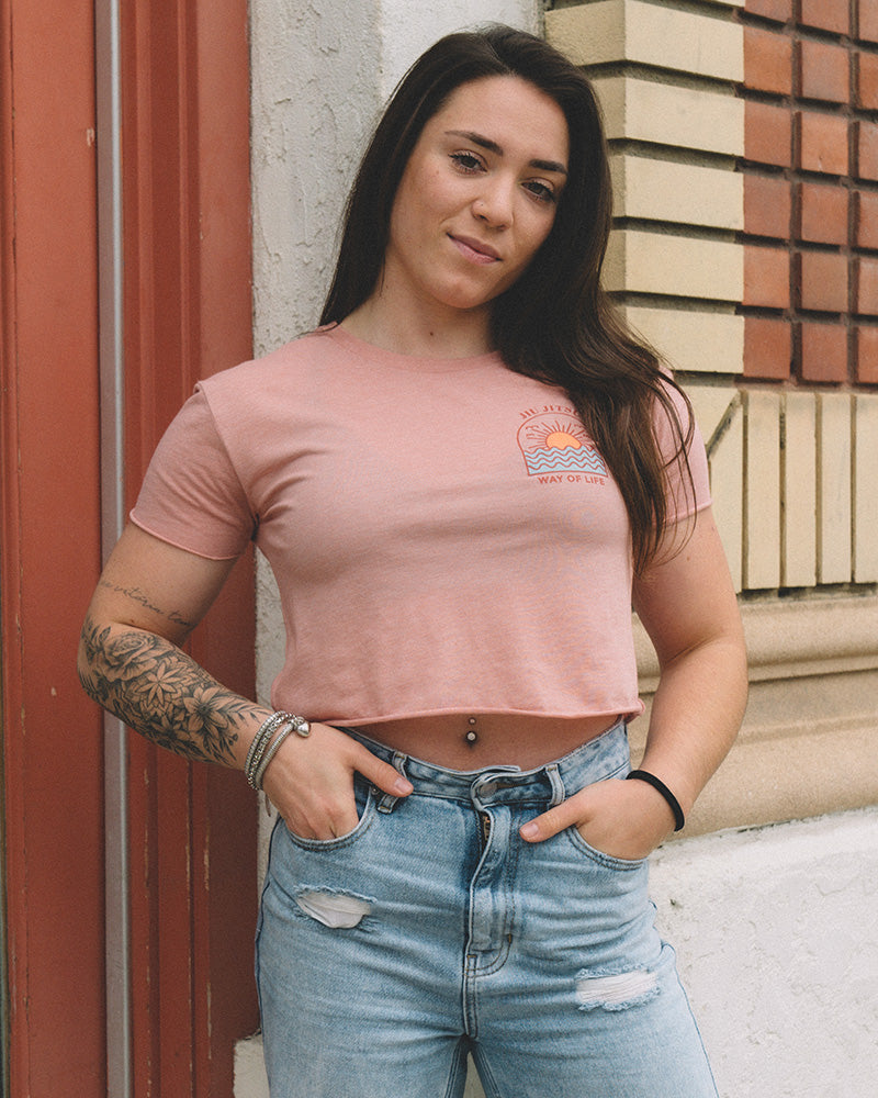 Sunrize Crop Women's Tee