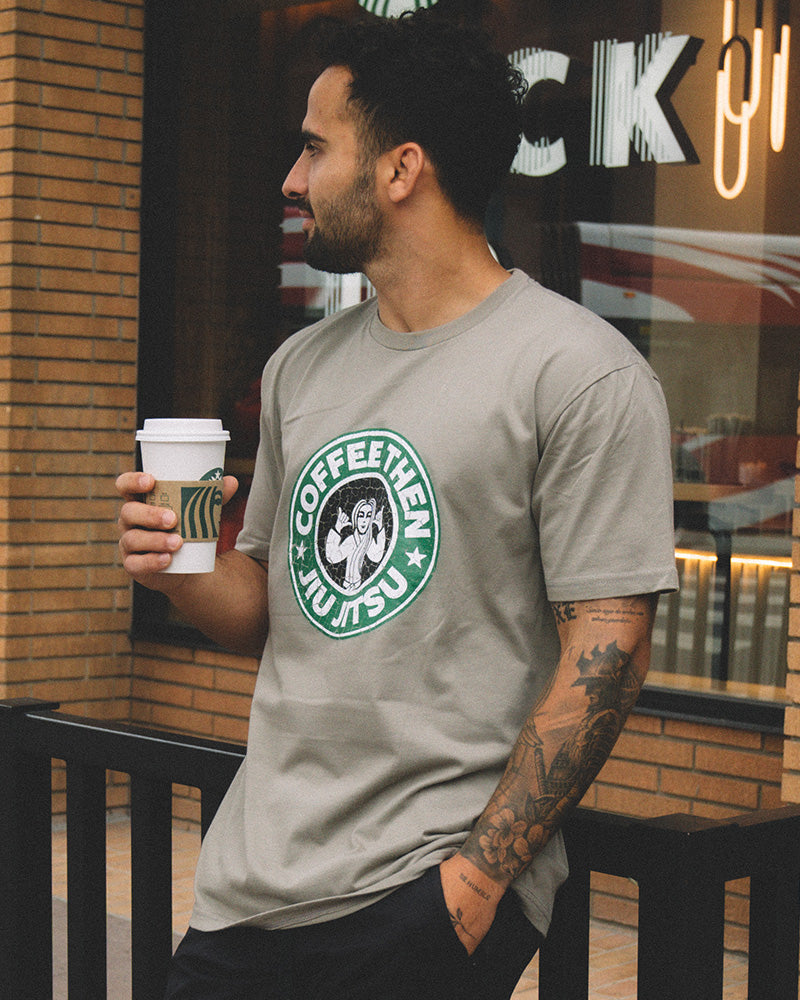 Distressed Coffee Tee