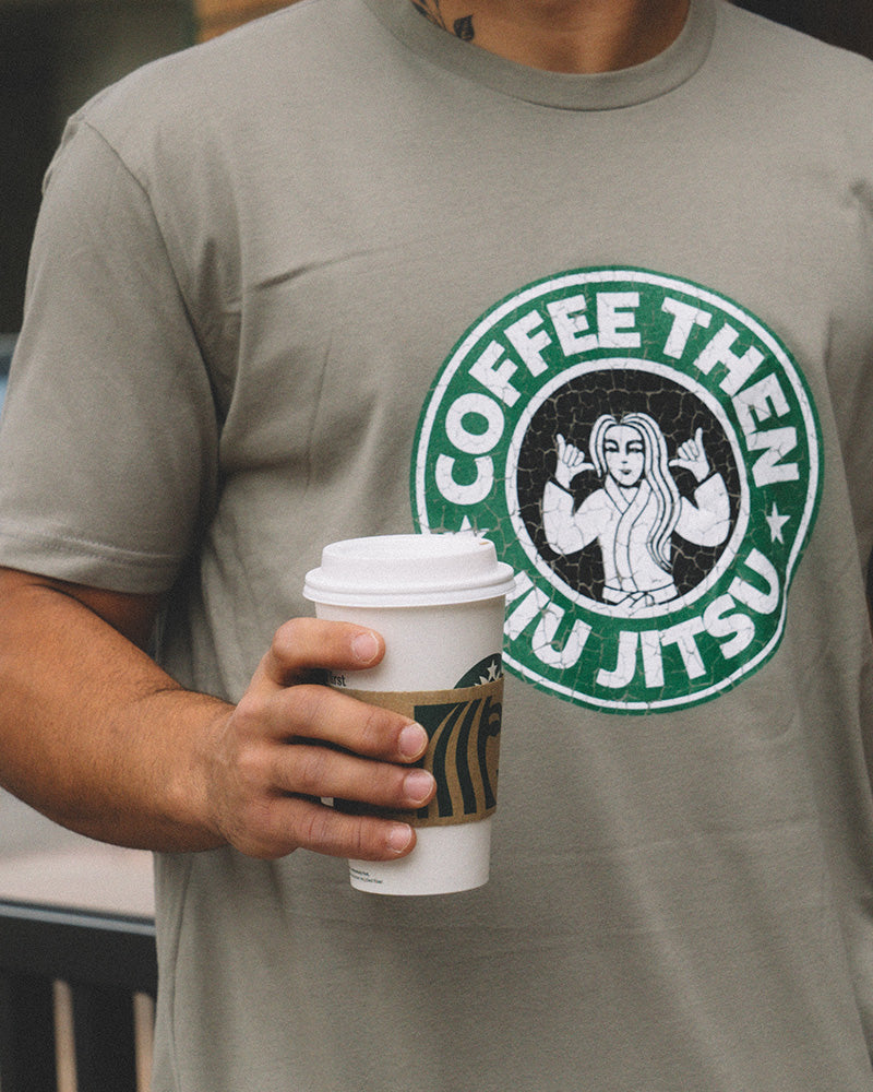 Distressed Coffee Tee