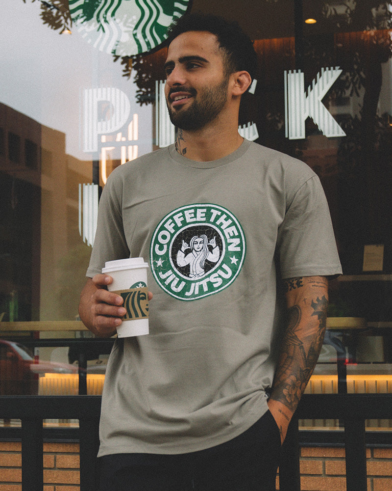Distressed Coffee Tee