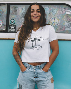 BJJ Palms v2 Crop Women's Tee