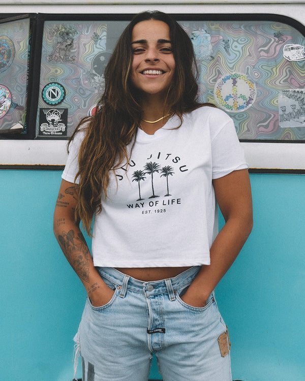 BJJ Palms v2 Crop Women's Tee