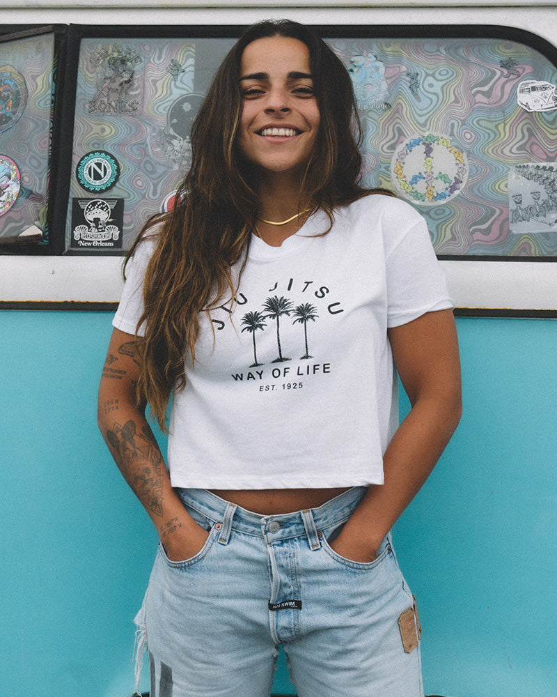 BJJ Palms v2 Crop Women's Tee