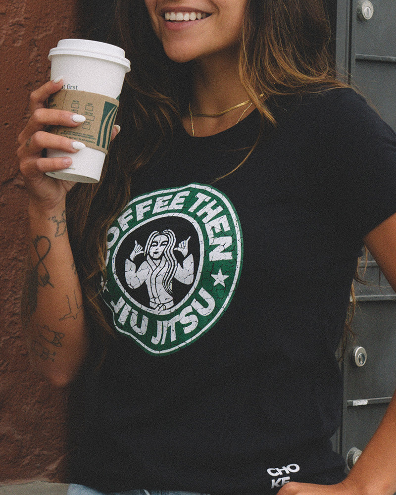 Distressed Coffee Women's Tee