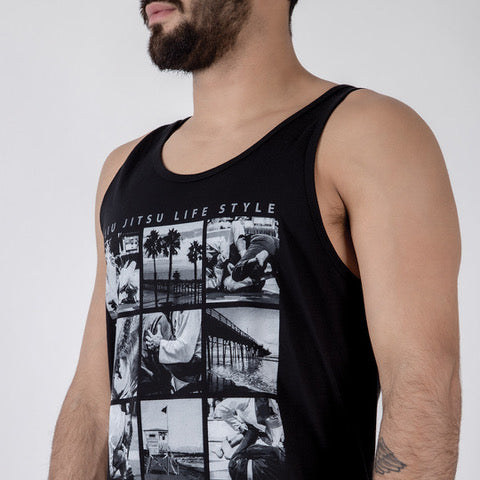 BJJ Lifestyle Tank Side View Black