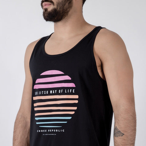 Way Of Life V2 Black Tank- Front View