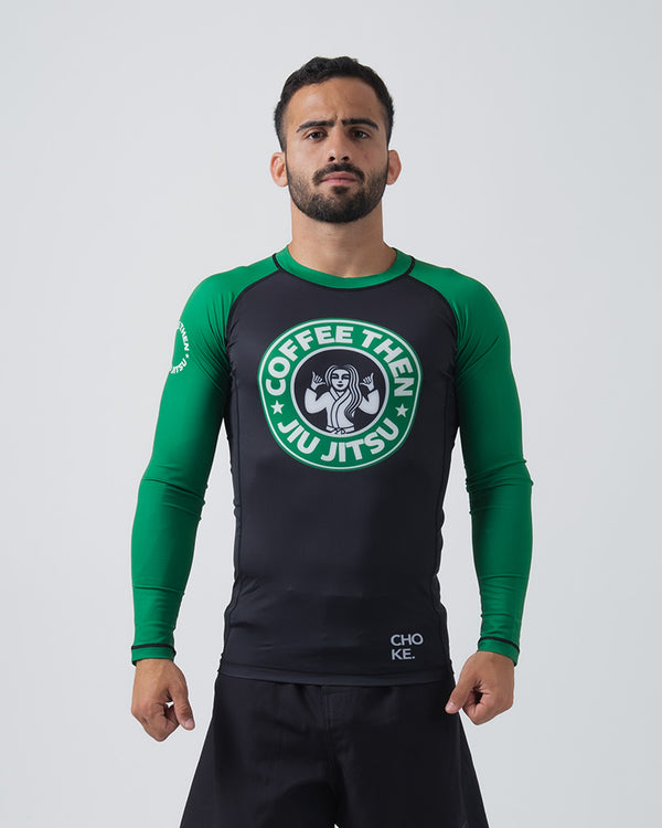 Choke Republic Coffee Then Jiu Jitsu Rash Guard