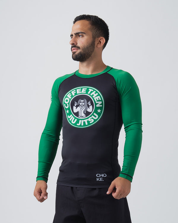 Choke Republic Coffee Then Jiu Jitsu Rash Guard