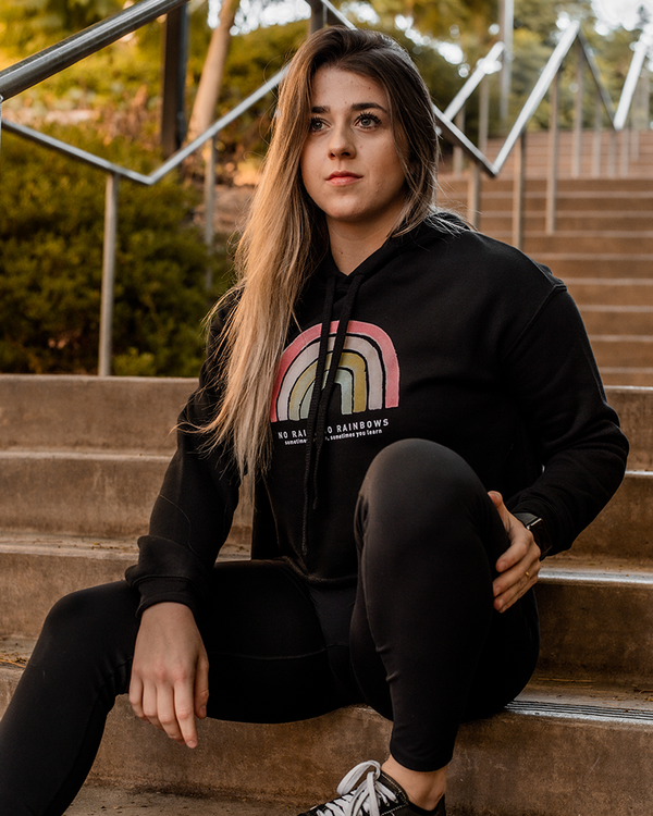 No Rainbows Women's Crop Hoodie