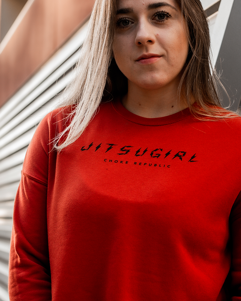 Jitsu Girl Women's Crop Crewneck